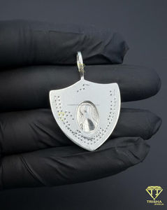 Pendentif Masque Raiders Iced Out avec Diamant Moissanite, Breloque de Collier de Luxe Hip Hop, Breloque Masque Raiders, Pendentif Masque Hip Hop - Product Image 3