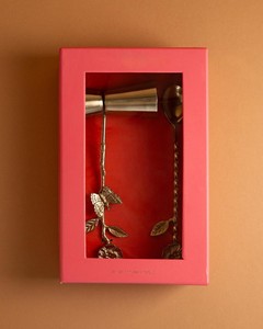 Wholesale Metal Peg <b>Measures</b> and <b>Spoon</b> Set with Floral Handle With Customization - Product Image 5