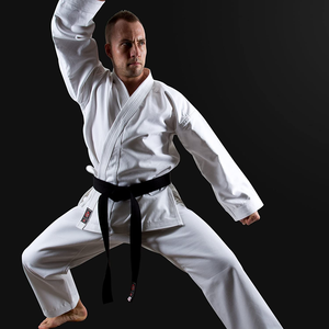 Kimono de BJJ noir pour homme, vêtements d'arts martiaux, 100% coton, coupe classique, taille adulte, style uni teint, durable - Product Image 5