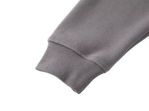 Sweat-shirt à capuche pour homme en coton 100% avec logo imprimé en couleur personnalisée, couleur unie d'automne, impression numérique tricotée - Product Image 5