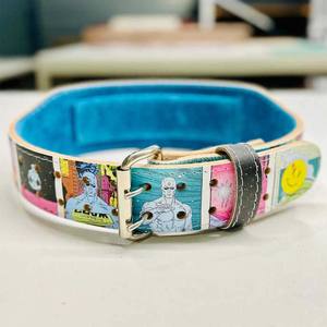 Five-<b>B</b> Made Custom Animated Weight Lifting <b>Belts</b> Leather Power Lifting Lever Gym Training Genuine Cowhide Leather Lifting <b>Belts</b> - Product Image 2