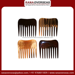 Peigne en corne avec dents larges et fines, lisse, antistatique et durable, meilleurs taux pour des cheveux sains et sans enchevêtrement. - Product Image 5