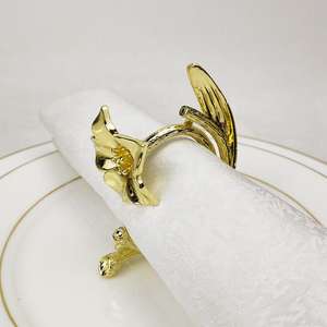 Ensemble d'anneaux de serviette décoratifs pour la décoration de table de mariage, porte-serviettes élégants pour les occasions spéciales - Product Image 6