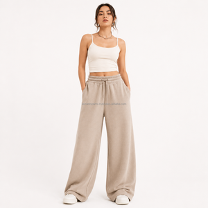 Pantalones Deportivos para Mujer, Personalizados OEM ODM, de Felpa Francesa, para un Estilo Deportivo, Elegante, Premium, Moderno, Cómodo y Acogedor - Product Image 1