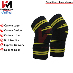Custom Team <b>Knee</b> <b>Sleeves</b> Men Women <b>Compression</b> Gym Training OEM Supplier - Product Image 2