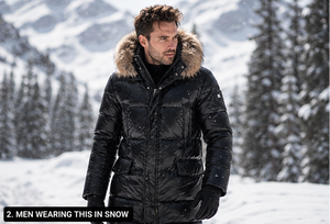 <b>Men</b>’s Premium <b>Fur</b> <b>Hooded</b> Puffer Jacket – Custom Winter <b>Parka</b>, Wholesale & Private Label - Product Image 2