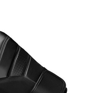 Gants de boxe en cuir PU noirs à lacets, antidérapants, respirants, à doigts complets, légers, équipement d'arts martiaux pour adultes - Product Image 1