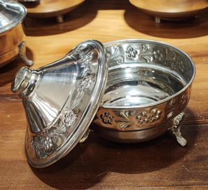 Elegante Tazón de Metal Pulido para Servir Dátiles, Centro de Mesa para la Cena - Product Image 6