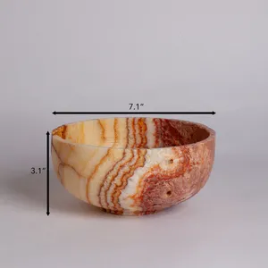 Cuenco de ónix hecho a mano con acabado premium. Precio al por mayor - Product Image 4