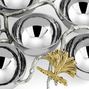 Bol à fruits en aluminium, centre de table moderne, luxe décoratif, or, écologique, durable, 2026 Saleem International - Product Image 3