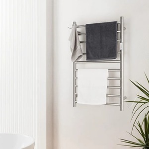 Modern Gold Metal Towel Stand Square Base Vertical <b>Rod</b> Rust Resistant Bathroom Storage <b>Holder</b> Minimalist Design Standing Type - Product Image 6