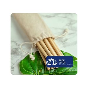 [DISPONIBLE] Pailles en bambou BLUE LOTUS (Modèle Glory) - Réutilisables, de luxe, 200 mm, pour comptoirs de boissons et boissons froides au Vietnam - Product Image 1