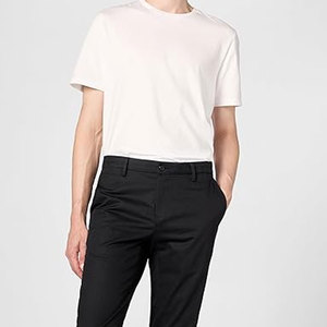 Pantalones Chinos Elásticos de Corte Ajustado para Hombre, Cómodos, de Mezcla de Algodón, Casuales, para Oficina, Trabajo, Ropa de Calle Moderna - Product Image 5