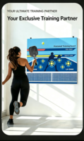 Autocollant mural d'entraînement de pickleball, autocollant de cible d'entraînement de pickleball auto-adhésif pour enfants et adolescents, taille personnalisée 90x120cm