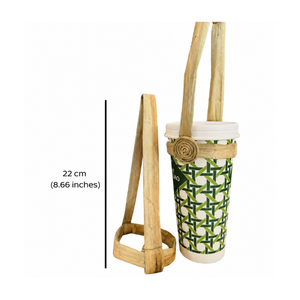 Los Mejores Accesorios Naturales para Vasos de Café para Llevar, Portavasos de Agua de Jacinto, Accesorio Ecológico y Económico para Cafeterías y Bebidas - Product Image 1