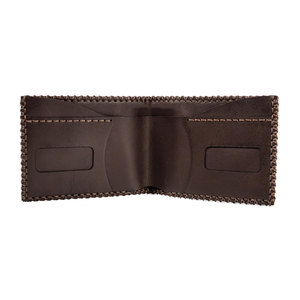 Portefeuille en cuir de vachette pleine fleur avec plusieurs emplacements pour cartes, portefeuille en cuir tanné végétal, mini portefeuille plissé vintage - Product Image 6