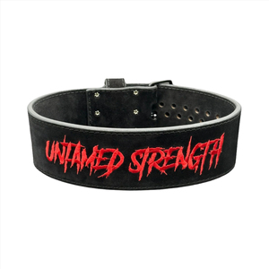 Ceinture de musculation personnalisée avec logo, couleur au choix, 10 mm, antidérapante, soutien dorsal pour la gym, protection avancée, boucle en cuir suédé véritable - Product Image 1