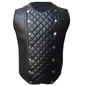 Gilet en cuir pour homme, prix raisonnable, vêtements pour homme personnalisés, en solde, bonne qualité, 100% cuir, gilet tendance - Product Image 3