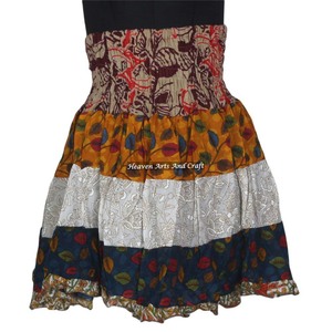 New Boho Fashion Mini Patch <b>Skirt</b> - Summer Fashion Ladies Mini Patch <b>Skirt</b> - Beach Wear Mini Patch <b>Skirt</b> Boho Stylish Multicolor - Product Image 6