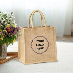Sac à bandoulière unisexe en fibre de jute bio, tendance et unique, avec fermeture éclair, pochette de mode, sac de shopping OEM, vente en gros - Product Image 1