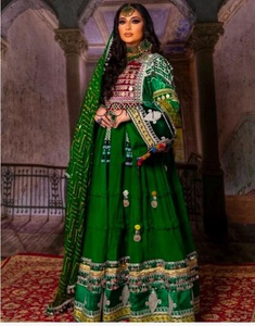 Robes de mariée afghanes Kuchi pour femmes, nouveaux modèles très demandés, broderies riches, patchwork, fabrication artisanale, robe afghane pour adultes - Product Image 6