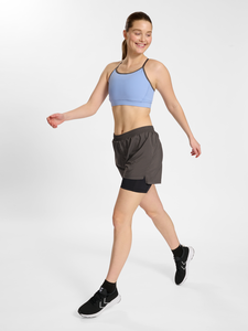 Shorts pour femmes personnalisés, dernière collection, en fer forgé 2-en-1, avec poches, extensibles, taille haute et double couche, pour l'entraînement - Product Image 3