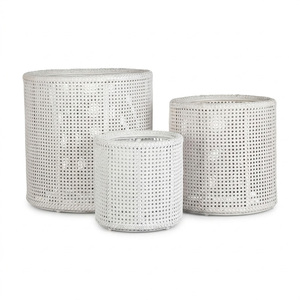 Oval shaped rattan planter best quality floor planters plant <b>flower</b> <b>display</b> pot garden decoration - Product Image 3
