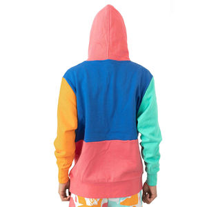 Sweat à capuche multicolore pour homme, pull à blocs de couleur, sweat à capuche oversize, streetwear décontracté - Product Image 5
