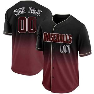 Camiseta de Béisbol Personalizada de Secado Rápido, 100% Poliéster, Cuello en V, Mangas Cortas, Transpirable, con Impresión de Logotipo y Nombre del Jugador - Product Image 1
