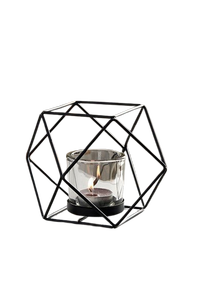 Geometric Metal Tea Light Holder Heat Resistant Steel <b>Candle</b> <b>Lantern</b> Home Decoration - Product Image 1