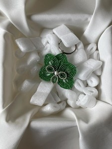 Handmade Beaded Flower <b>Bag</b> <b>Charm</b> - Floral Keychain - Boho <b>Bag</b> Accessory - Cottagecore Purse <b>Charm</b> - Cute Backpack <b>Charm</b> - Product Image 4