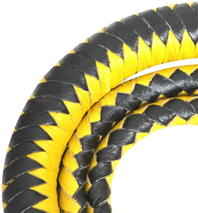 แส้ขี่ม้าหนัง PU ทนทาน สำหรับฝึกซ้อม งานหนัก ทำมือทั้งหมด พร้อมที่รองรับหน้าท้องม้า  สีและโลโก้ปรับแต่งได้ แส้ขี่ม้ามาตรฐาน - Product Image 2