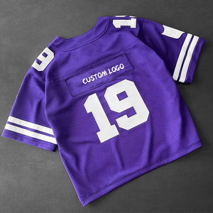 Custom Digital Print Retro Soccer Jersey 100% Polyester American V Neck Mesh Football Oversized Breathable Quick Dry Sport - Product Image 4