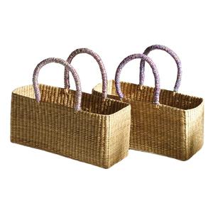 Cesta de hierba marina de alta venta, cesta de hierba marina de calidad Premium hecha a mano elegante para el hogar, cocina, almacenamiento, uso bajo Moq - Product Image 1