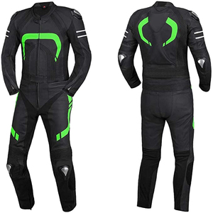 Combinaison de moto en cuir unisexe respirante et coupe-vent, deux pièces, grande taille, pour les longues balades estivales - Product Image 1