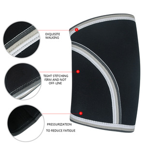 Genouillères de protection professionnelles respirantes pour la musculation, 7 mm d'épaisseur, en nylon et coton, idéales pour la musculation et l'haltérophilie - Product Image 2