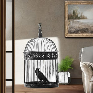 Décoration d'intérieur : Cage à oiseaux pour perruches, pinsons, agapornis, support pour os de seiche, seiche - Product Image 1