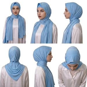 Fournisseur de hijabs musulmans islamiques d'été en gros pour femmes, légers, durables, antibactériens, à séchage rapide, respirants, maxi-écharpes - Product Image 3