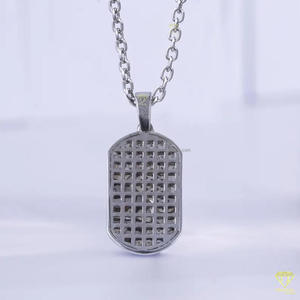 Designer Bull Pendant Necklace With Moissanite Diamonds And White Gold Finish Hip Hop Jewelry - Product Image 6