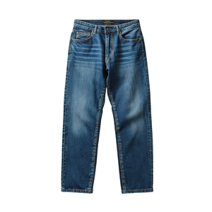 Pantalon en jean décontracté pour homme, coupe ample, coton épais, streetwear - Product Image 1