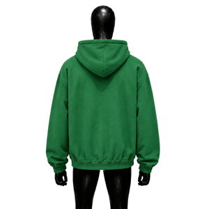 Sudadera con Capucha Verde Premium de Estilo Urbano con Gráficos de Monstruos Abstractos, de Alta Calidad, Oversize, de Algodón French Terry, con Estampado Alien D - Product Image 2