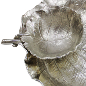 Plato Redondo Moderno con Forma de Hoja, de Aluminio Fundido, para Servir en el Hogar, Bandeja, Vajilla, Plato para Servir, Personalizable - Product Image 2