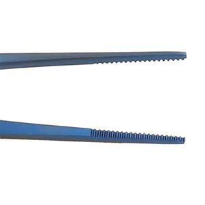 Blue Stainless Steel Chef Tweezers Used for Chef Plating and Useful for Chef Straight Fine Precision Food Plating and Garnishing - Product Image 5