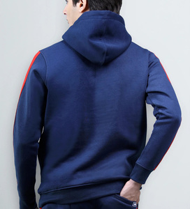 เสื้อฮู้ดดี้ผู้ชายทรงสลิมฟิตแบบเรียบหรู พรีเมียม สวมใส่สบาย ระบายอากาศได้ดี เป็นมิตรต่อสิ่งแวดล้อม รับผลิตแบบ OEM - Product Image 2
