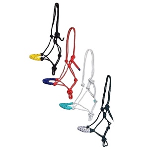 Saman Exports Top Supplier Premium Quality PP Rope <b>Halter</b> with Knotted Nose Band Exclusive Western Saddle Style - Product Image 1