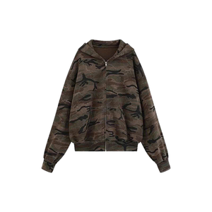 Vietnam OEM Oversized Camo <b>Hoodie</b> Autumn Winter Custom Logo and Color Digital Printing Hooded Sweatshirt Export - Product Image 5