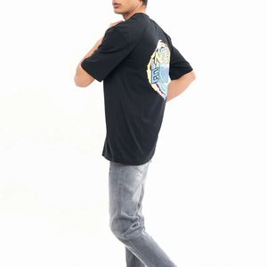 Custom T-shirt Heavyweight 180gsm 100%Polyester Plain Dtg Print Drop Shoulder Men's T Shirt Oversized Boxy Gym <b>Club</b> High Quality - Product Image 1
