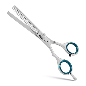 Tijeras de Peluquería Profesionales de Acero Inoxidable Multicolor para Adelgazar el Cabello, con Filo de Cuchilla - Product Image 1