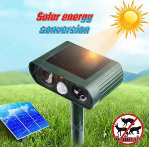 Ahuyentador ultrasónico solar para ratones y pájaros, repelente de animales salvajes, para animales callejeros, electrónica de consumo, contiene flash - Product Image 1