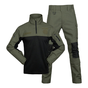 Chaqueta de Seguridad Duradera de Poliéster Elástico de Secado Rápido y Pantalones Cargo Multibolsillos, Conjunto de Uniforme de Camuflaje para Trabajo de Seguridad con MOQ Bajo - Product Image 1